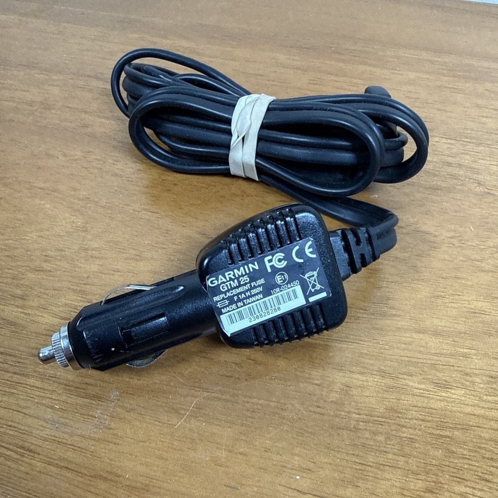 OEM Genuine Garmin GPS GTM 25 Traffic Receiver Car Charger Cable Power Cord